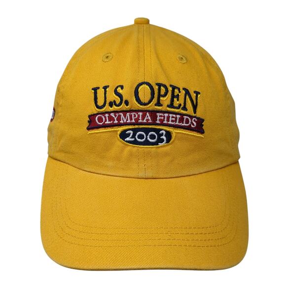 U.S. Open Olympia Fields 2003 Slideback Hat Yellow One Size Ahead - Picture 1 of 9